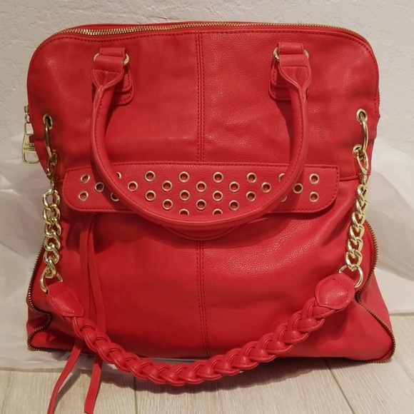 steve madden red handbag
